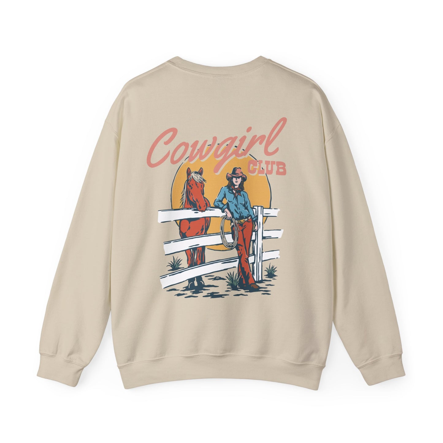 Cowgirl Club | Unisex Sweatshirt with Back Print