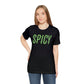 Spicy Glitch Logo Green | Unisex Cotton T-Shirt