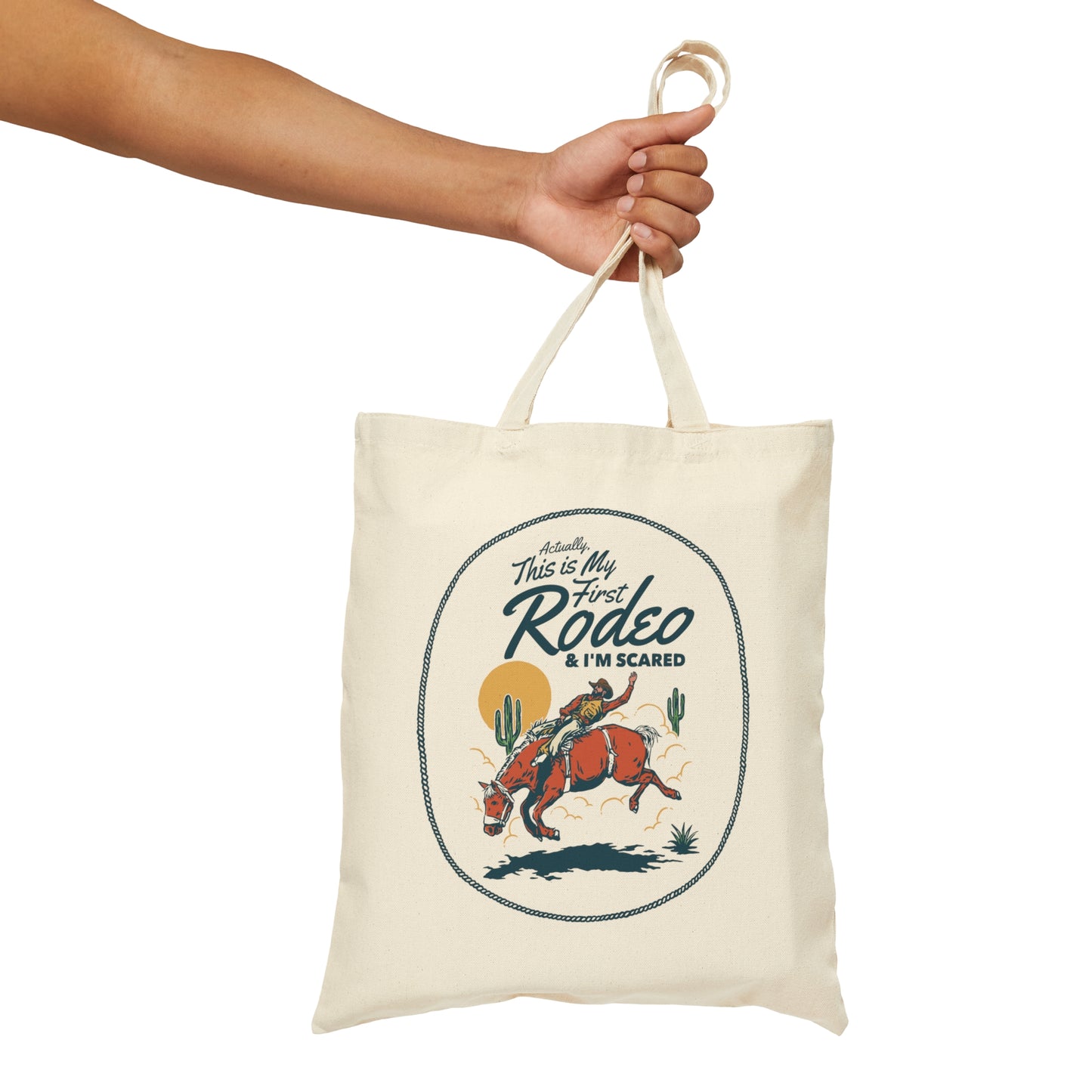 First Rodeo | Cotton Canvas Tote Bag