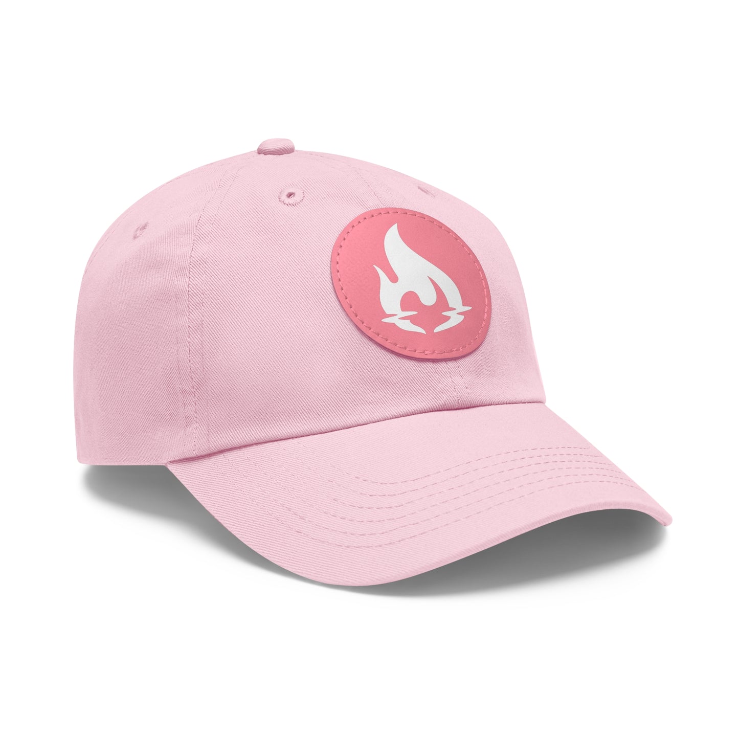 Flame Emblem | Dad Hat with Faux Leather Patch